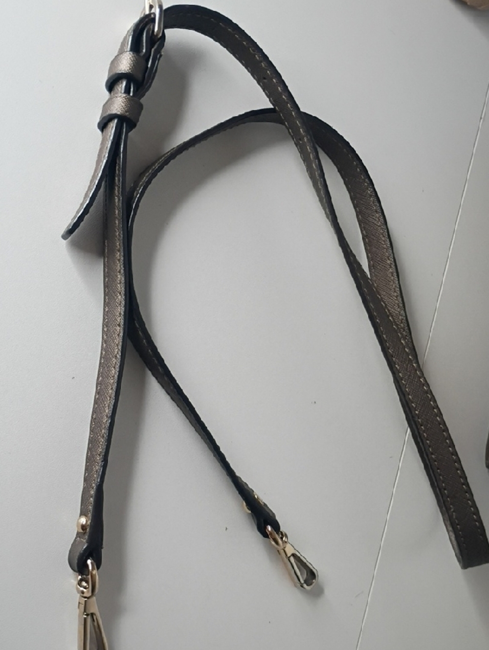 Coach Madison Saffiano Mini North South Tote Bronze Purse Bag - Picture 2 of 16